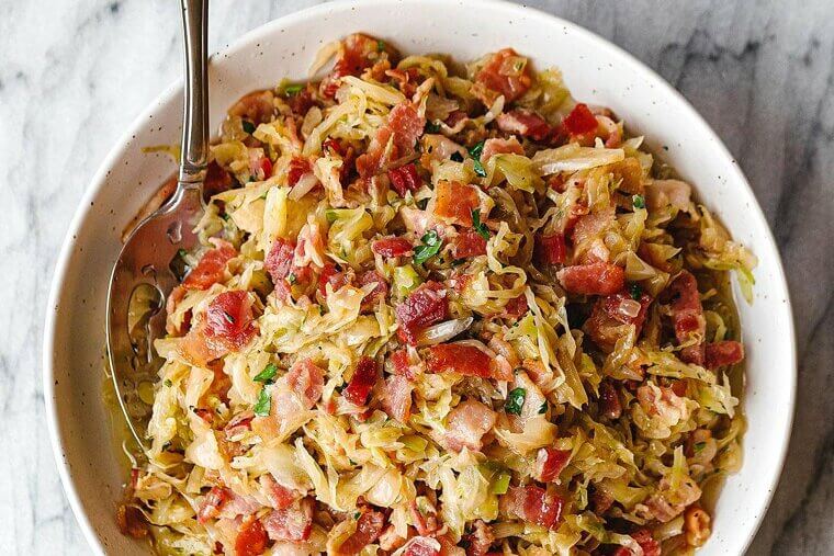 Fried Cabbage With Bacon