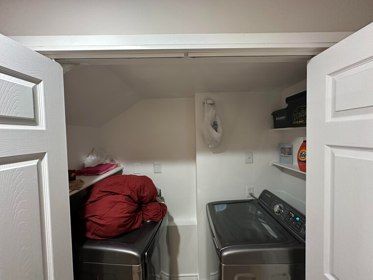 Very Small Laundry Rooms That Seem Like an Afterthought
