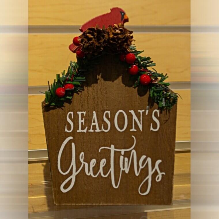 Signs With Season's Greetings