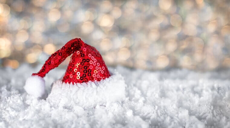 Sequined Santa Hats
